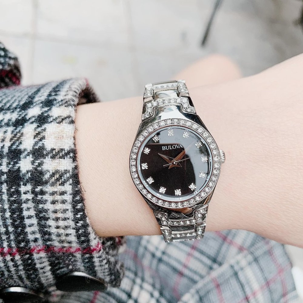 Sale! New! Bulova Diamond Black Dial Ladies Watch - Picture 3 of 4